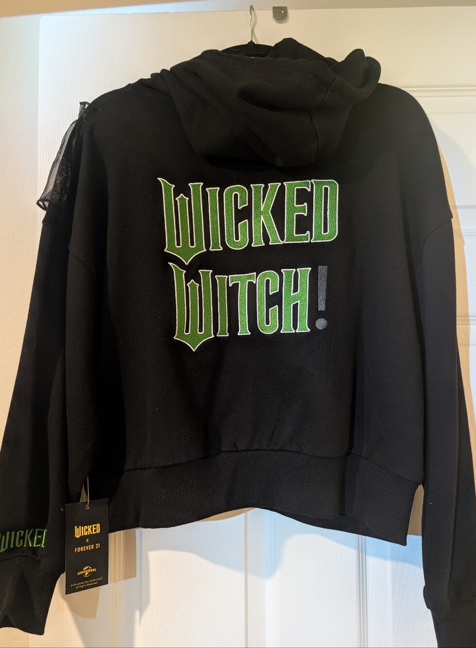 Wicked Witch! Black Graphic Hoodie Sweatshirt - Women's Crew/Scoop